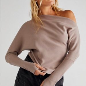 Off the shoulder free people thermal
